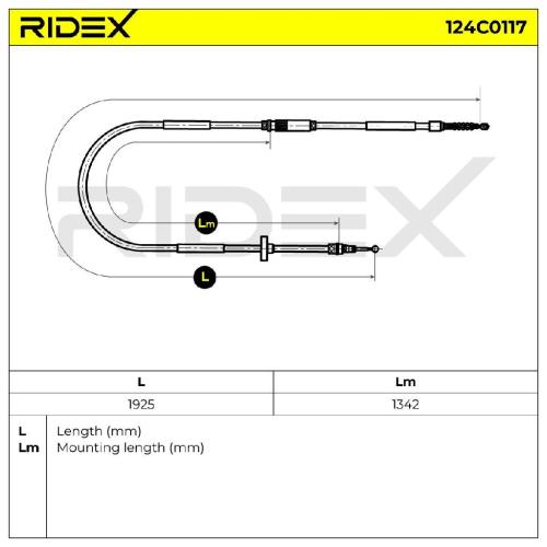 RIDEX Satz Handbremsseil Hinten Rechts Links für AUDI A6 Avant (4B5, C5) Bild RIDEX Satz Handbremsseil Hinten Rechts Links für AUDI A6 Avant (4B5, C5)