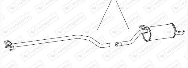 VEGAZ Endschalldämpfer für CHEVROLET AVEO Schrägheck (T300)