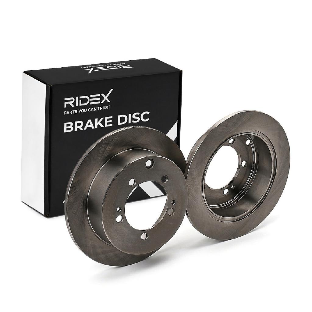 RIDEX 82B1573 1x Bremsscheibe Hinten Ø262mm voll für MITSUBISHI Outlander II SUV