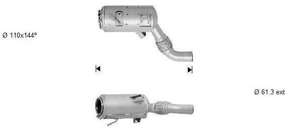 VEGAZ Rußpartikelfilter DPF Euro 4 Abgasanlage Diesel 590 BK-818AS für BMW X3