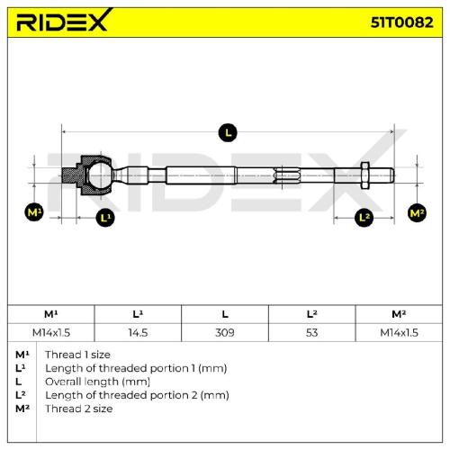 RIDEX Axialgelenk Spurstange Vorne beidseitig für RENAULT Clio 1II Schrägheck Bild RIDEX Axialgelenk Spurstange Vorne beidseitig für RENAULT Clio 1II Schrägheck