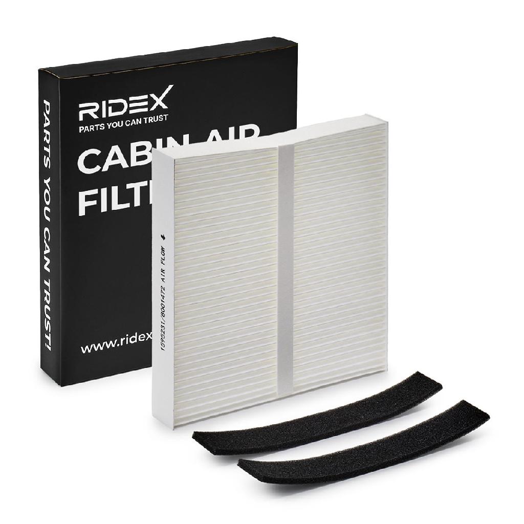 RIDEX 424I0240 Innenraumfilter Pollenfilter Höhe: 30 Breite: 200 Länge: 216