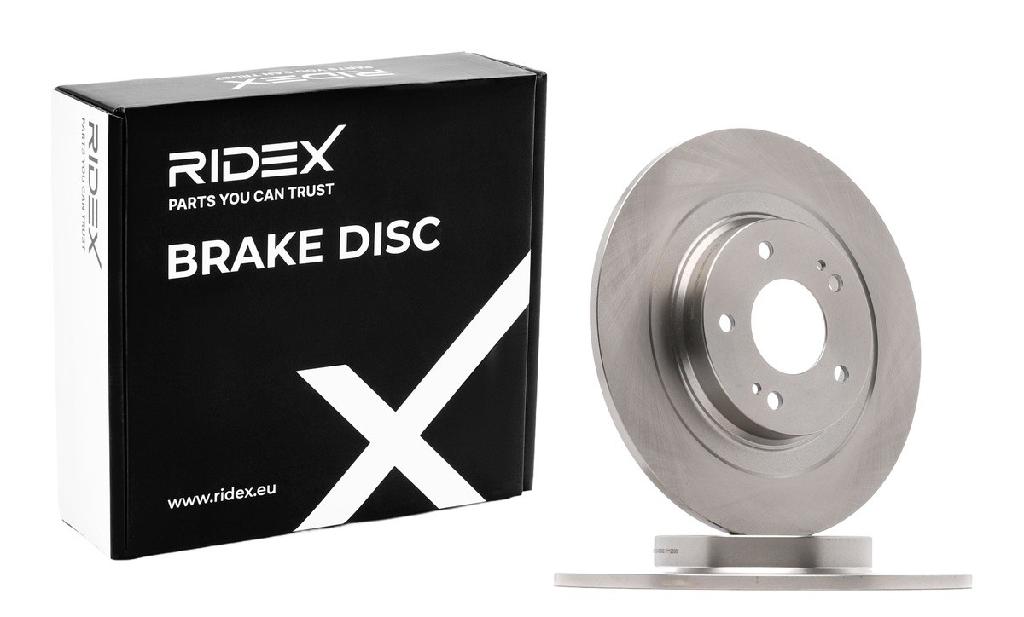 RIDEX 82B0850 2x Bremsscheiben Hinten Ø302mm voll für MITSUBISHI ASX (GAW)