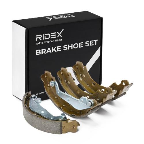 RIDEX Bremsbacken Satz für Trommelbremse Hinten mit Hebel mit Handbremshebel Bild RIDEX Bremsbacken Satz für Trommelbremse Hinten mit Hebel mit Handbremshebel