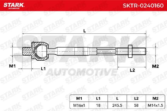 STARK Axialgelenk Spurstange Vorne für SUZUKI Grand Vitara I SUV (FT, HT) Bild STARK Axialgelenk Spurstange Vorne für SUZUKI Grand Vitara I SUV (FT, HT)