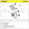 RIDEX 2462S0247 Traggelenk Führungsgelenk Vorne Links für OPEL Meriva A (X03) Bild RIDEX 2462S0247 Traggelenk Führungsgelenk Vorne Links für OPEL Meriva A (X03)