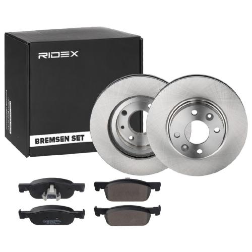 RIDEX Bremsenset Vorne Belüftet Ø258mm - Bremsscheiben und Beläge für RENAULT Bild RIDEX Bremsenset Vorne Belüftet Ø258mm - Bremsscheiben und Beläge für RENAULT
