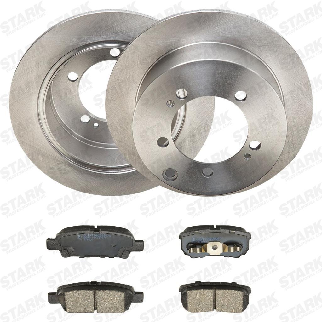 STARK Bremsenset Hinten Ø262mm - Bremsscheiben und Beläge für MITSUBISHI