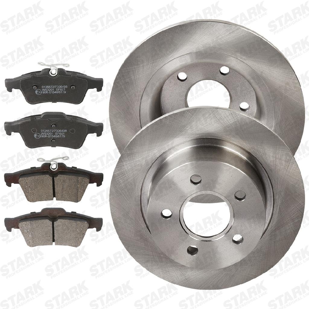 STARK Bremsenset Hinten Ø278mm - Bremsscheiben und Beläge für FORD