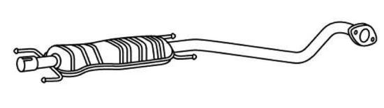 VEGAZ Mittelschalldämpfer für OPEL Astra G CC (T98) Bild VEGAZ Mittelschalldämpfer für OPEL Astra G CC (T98)