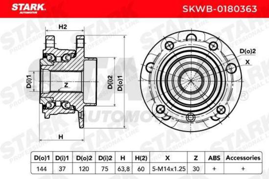 STARK SKWB-0180363 Radlagersatz pro 1 Rad Vorne für BMW 5 Limousine (E60) Bild STARK SKWB-0180363 Radlagersatz pro 1 Rad Vorne für BMW 5 Limousine (E60)