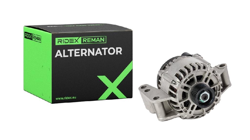 RIDEX REMAN 4G0638R Lichtmaschine 90A 12V Drehrichtung im Uhrzeigersinn mit