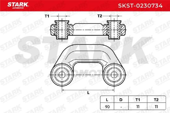 STARK 1x Koppelstange Stabilisator Vorne links rechts für AUDI A8 (4D2, 4D8) Bild STARK 1x Koppelstange Stabilisator Vorne links rechts für AUDI A8 (4D2, 4D8)