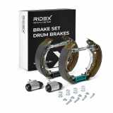 RIDEX Bremsenset Trommelbremse Bremsbacken Satz Hinten für OPEL Corsa F