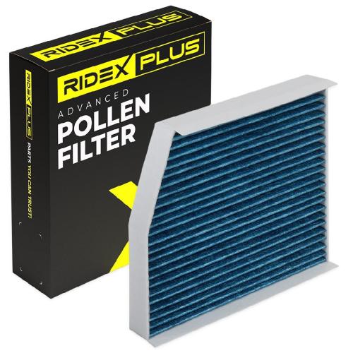 RIDEX PLUS 424I0504P Innenraumfilter Pollenfilter Aktivkohlefilter Höhe: 42 Bild RIDEX PLUS 424I0504P Innenraumfilter Pollenfilter Aktivkohlefilter Höhe: 42