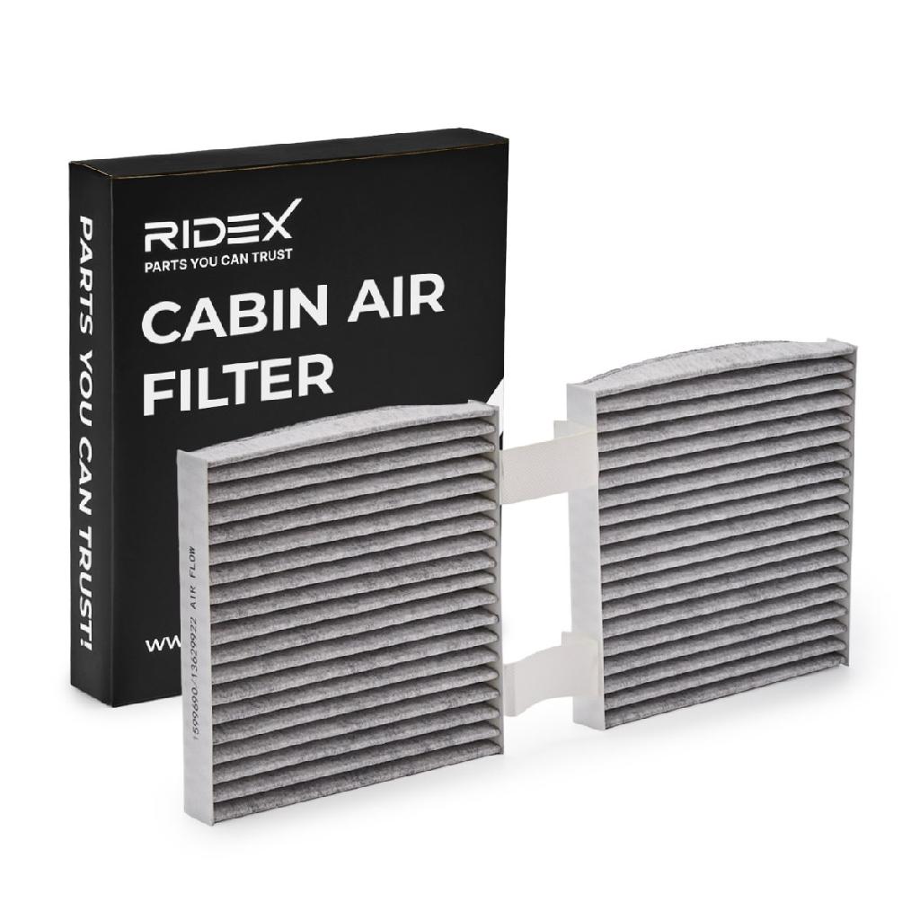 RIDEX 424I0314 Innenraumfilter Pollenfilter Aktivkohlefilter Höhe: 25 Breite: