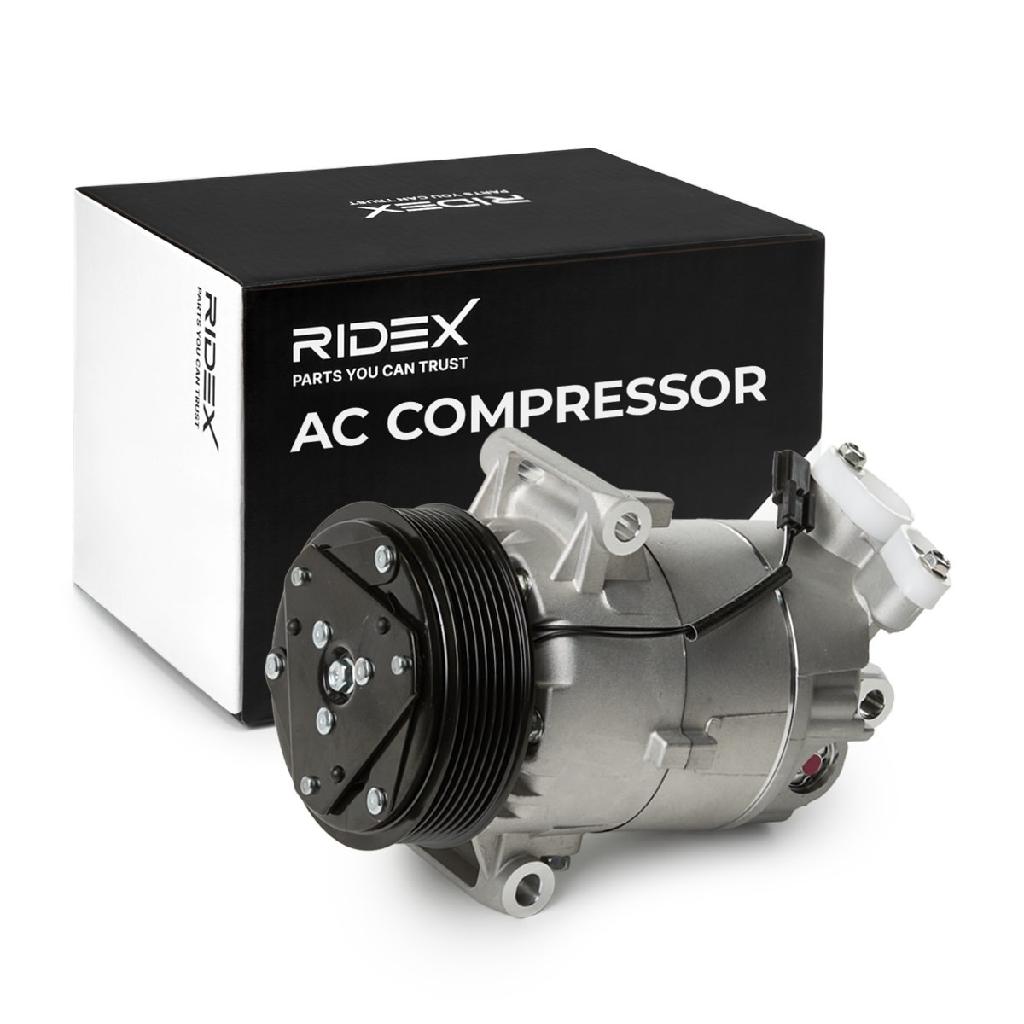 RIDEX A/C Kompressor für Klimaanlage Klimakompressor Kältemittel: R134a PAG 46
