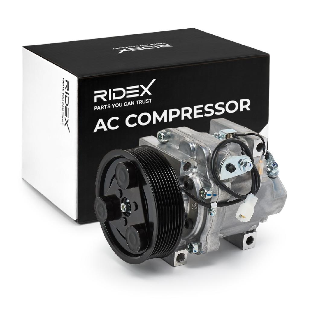 RIDEX A/C Kompressor für Klimaanlage Klimakompressor Kältemittel: R134a mit