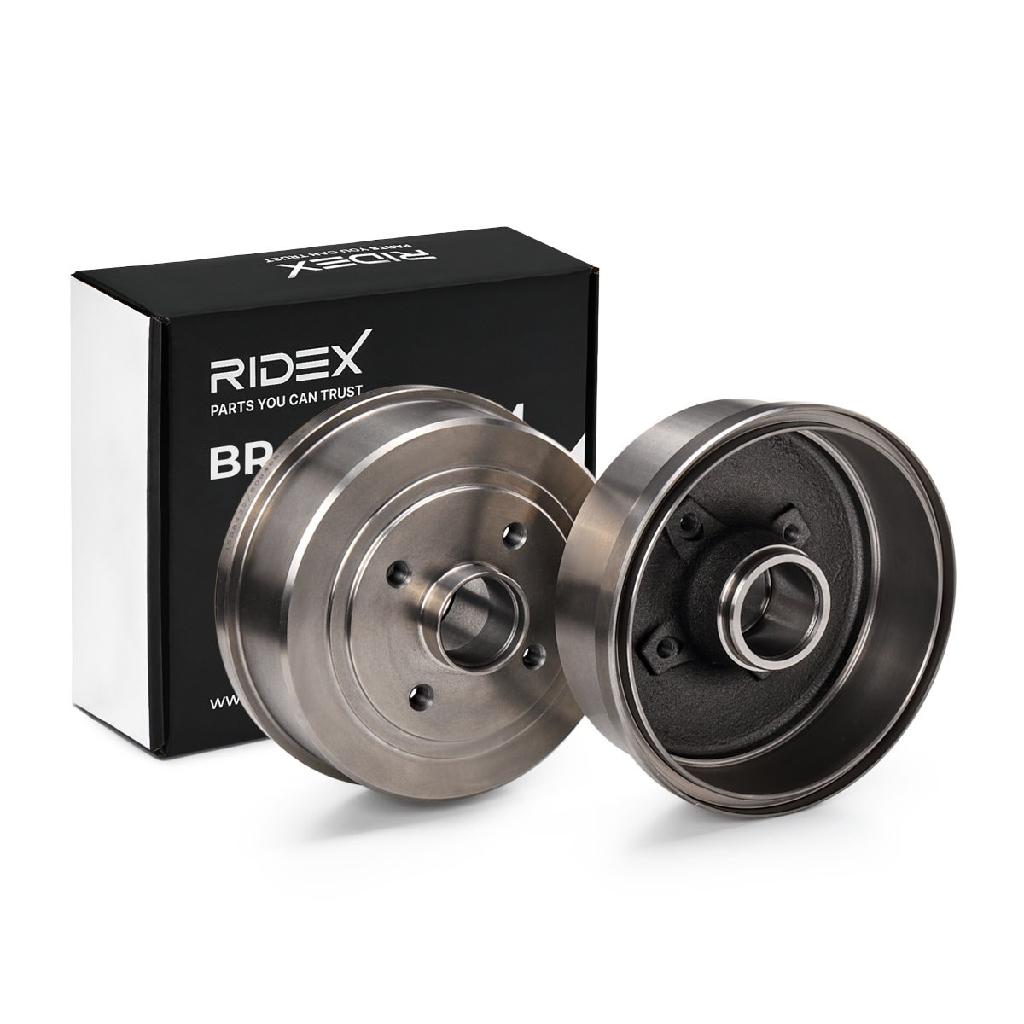 RIDEX 123B0041 2x Bremstrommeln Set Hinten für OPEL Corsa C Schrägheck