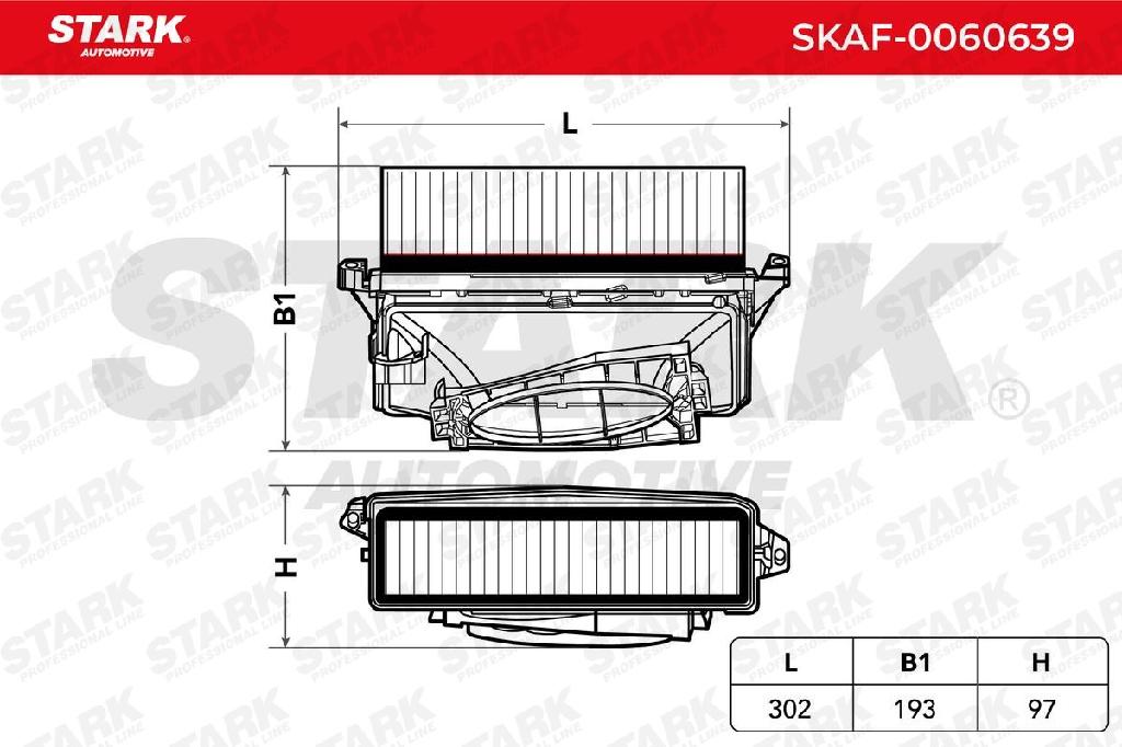 STARK SKAF-0060639 Motor Luftfilter Filtereinsatz passend für MERCEDES-BENZ