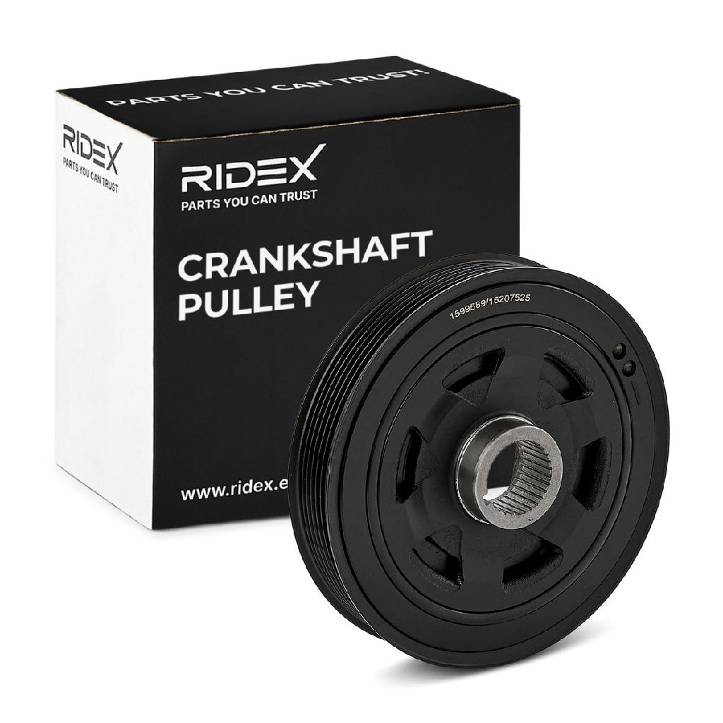 RIDEX 3213B0151 Riemenscheibe Kurbelwelle Kurbelwellenriemenscheibe 7-Rippen