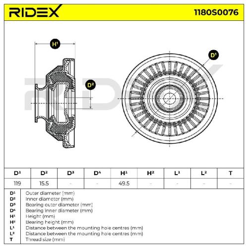 RIDEX 1180S0076 Federbeinstützlager Vorne links rechts beidseitig für OPEL Bild RIDEX 1180S0076 Federbeinstützlager Vorne links rechts beidseitig für OPEL