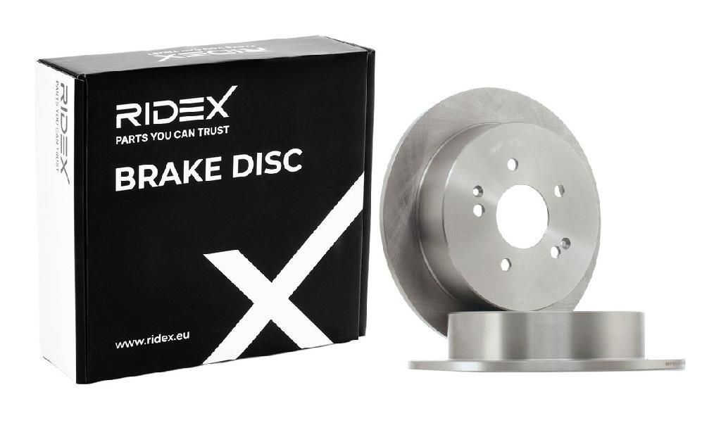 RIDEX 82B1104 2x Bremsscheiben Hinten Ø284mm voll für SSANGYONG Korando SUV