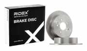 RIDEX 82B1104 2x Bremsscheiben Hinten Ø284mm voll für SSANGYONG Korando SUV