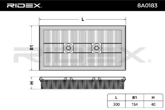 RIDEX 8A0183 Motor Luftfilter Umluftfilter für VW Golf 5 Schrägheck (1K1) TOURAN Bild RIDEX 8A0183 Motor Luftfilter Umluftfilter für VW Golf 5 Schrägheck (1K1) TOURAN