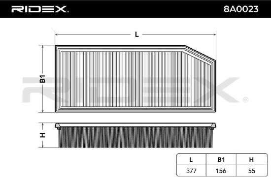 RIDEX 8A0023 Motor Luftfilter FünfEckig Filtereinsatz passend für MERCEDES-BENZ Bild RIDEX 8A0023 Motor Luftfilter FünfEckig Filtereinsatz passend für MERCEDES-BENZ