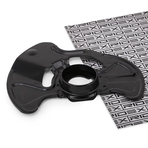 RIDEX 1x Ankerblech / Spritzblech Vorne links passend für MERCEDES-BENZ schwarz
