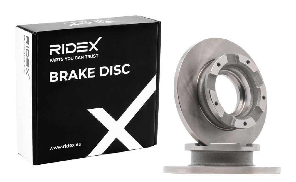 RIDEX 82B0435 2x Bremsscheiben Hinten Ø280mm voll für FORD 1371421