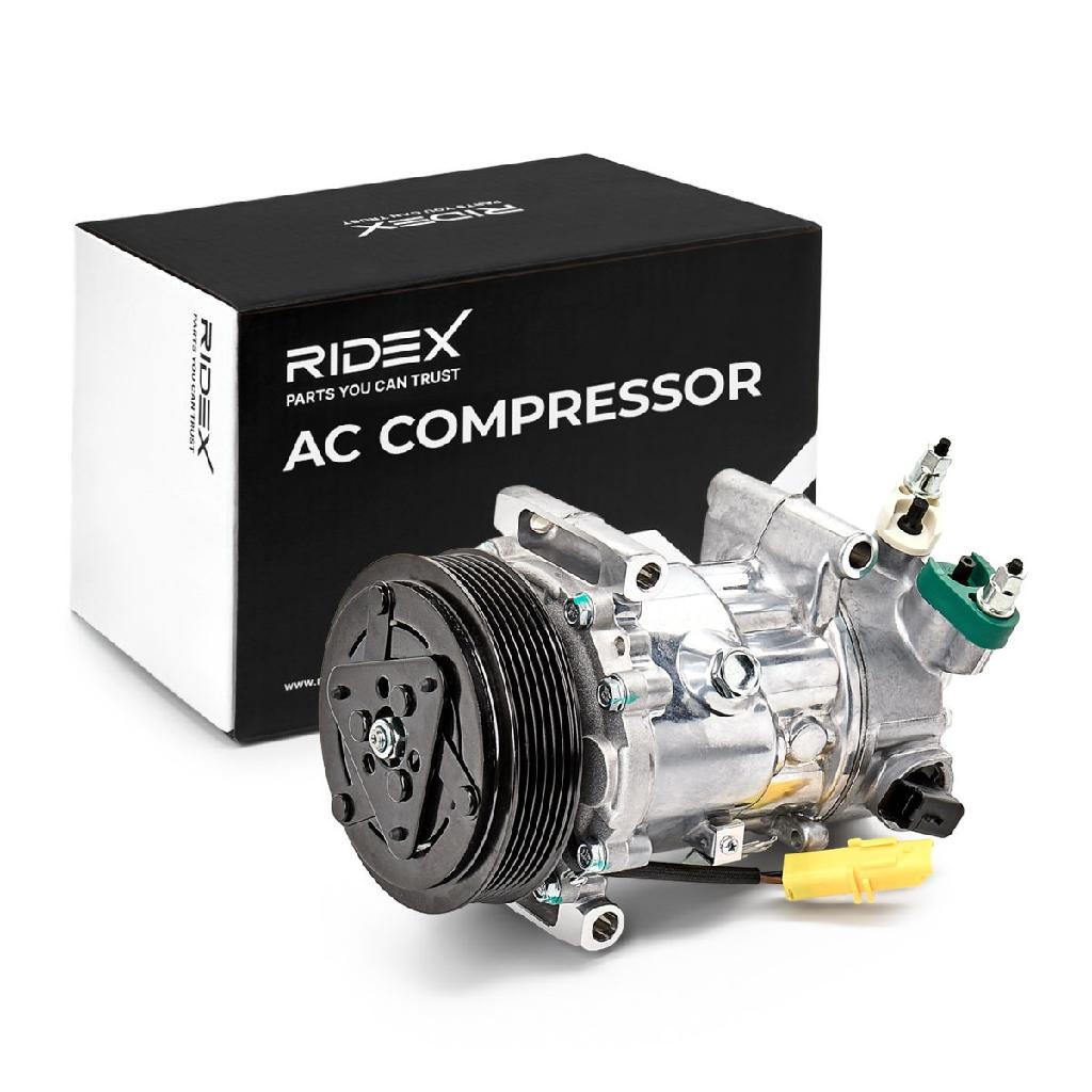 RIDEX A/C Kompressor für Klimaanlage Klimakompressor mit ID: SD6C12 Kältemittel: