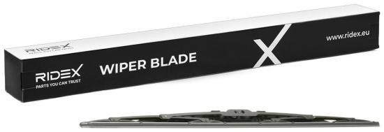 RIDEX Scheibenwischer Wischblatt Stück mit Spoiler Vorne Länge: 650mm Standard Bild RIDEX Scheibenwischer Wischblatt Stück mit Spoiler Vorne Länge: 650mm Standard