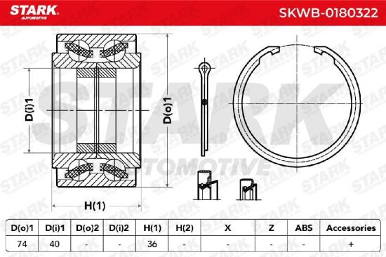 STARK SKWB-0180322 Radlagersatz pro 1 Rad Vorne für MITSUBISHI Space Star (DGA) Bild STARK SKWB-0180322 Radlagersatz pro 1 Rad Vorne für MITSUBISHI Space Star (DGA)