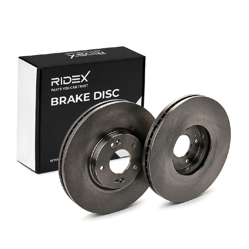 RIDEX 82B1622 2x Bremsscheiben Vorne Ø321mm Belüftet für HYUNDAI ix55