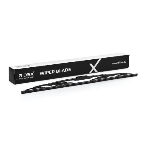 RIDEX Scheibenwischer Wischblatt Stück ohne Spoiler Vorne Länge: 550mm Standard Bild RIDEX Scheibenwischer Wischblatt Stück ohne Spoiler Vorne Länge: 550mm Standard