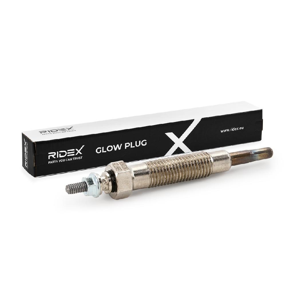 RIDEX Diesel Glühkerze 11V Schlüsselweite: 12 mmmm Gewindemaß:M10x1,25