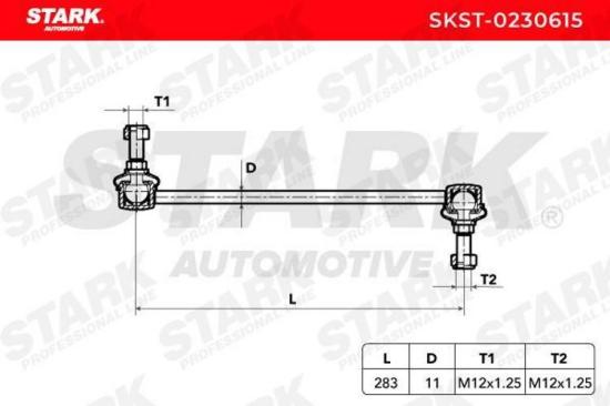 STARK 1x Koppelstange Stabilisator Vorne für NISSAN Qashqai / Qashqai +2 I Bild STARK 1x Koppelstange Stabilisator Vorne für NISSAN Qashqai / Qashqai +2 I