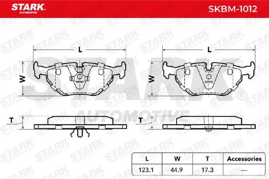 STARK Bremsbelagsatz Bremsbeläge Hinten für BMW 3 Limousine (E46) 3 Touring Bild STARK Bremsbelagsatz Bremsbeläge Hinten für BMW 3 Limousine (E46) 3 Touring