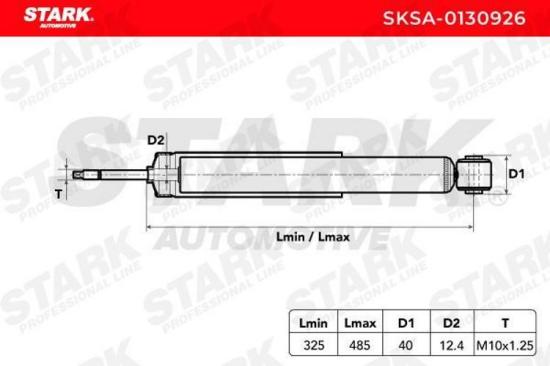 STARK SKSA-0130926 2x Stoßdämpfer Gasdruck Hinten passend für MERCEDES-BENZ Bild STARK SKSA-0130926 2x Stoßdämpfer Gasdruck Hinten passend für MERCEDES-BENZ