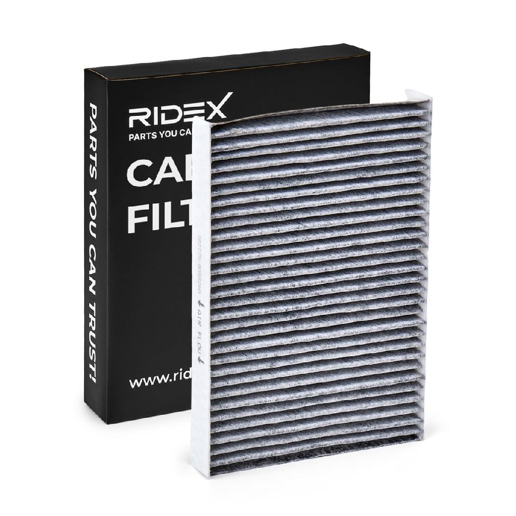 RIDEX 424I0345 Innenraumfilter Pollenfilter Aktivkohlefilter Höhe: 20 Breite: