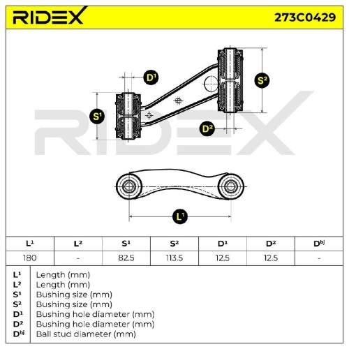 RIDEX 273C0429 Lenker Radaufhängung Querlenker Front für NISSAN PRIMERA (P11) Bild RIDEX 273C0429 Lenker Radaufhängung Querlenker Front für NISSAN PRIMERA (P11)