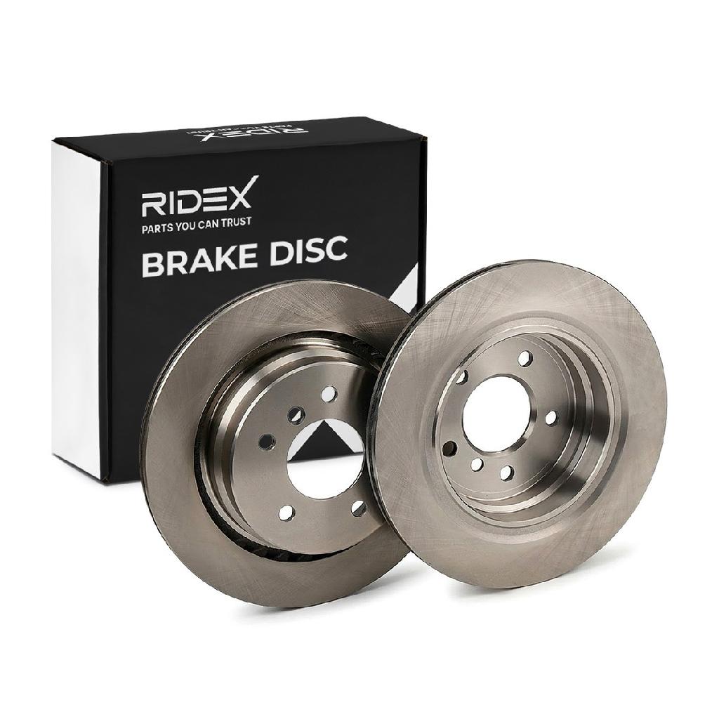 RIDEX 82B1074 1x Bremsscheibe Hinten rechts Ø312mm Belüftet für BMW 3 Limousine