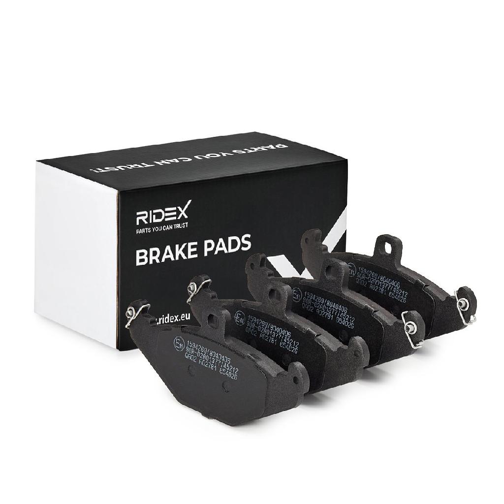 RIDEX Bremsbelagsatz Bremsbeläge Hinten für RENAULT Espace 1II (JE0) Laguna 1
