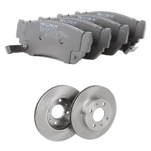 RIDEX Bremsenset Vorne Belüftet Ø240mm - Bremsscheiben und Beläge für NISSAN Bild RIDEX Bremsenset Vorne Belüftet Ø240mm - Bremsscheiben und Beläge für NISSAN