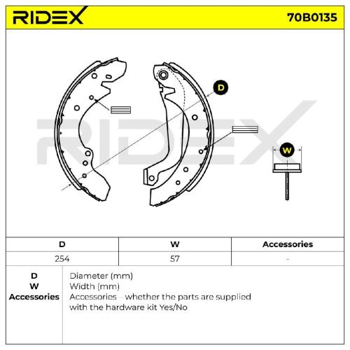 RIDEX Bremsbacken Satz für Trommelbremse Hinten mit Hebel für FIAT DUCATO Kasten Bild RIDEX Bremsbacken Satz für Trommelbremse Hinten mit Hebel für FIAT DUCATO Kasten