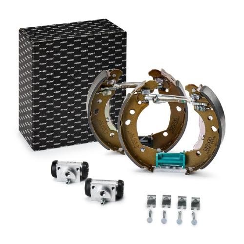 RIDEX Bremsenset Trommelbremse Bremsbacken Satz mit Radbremszylinder Hinten Bild RIDEX Bremsenset Trommelbremse Bremsbacken Satz mit Radbremszylinder Hinten