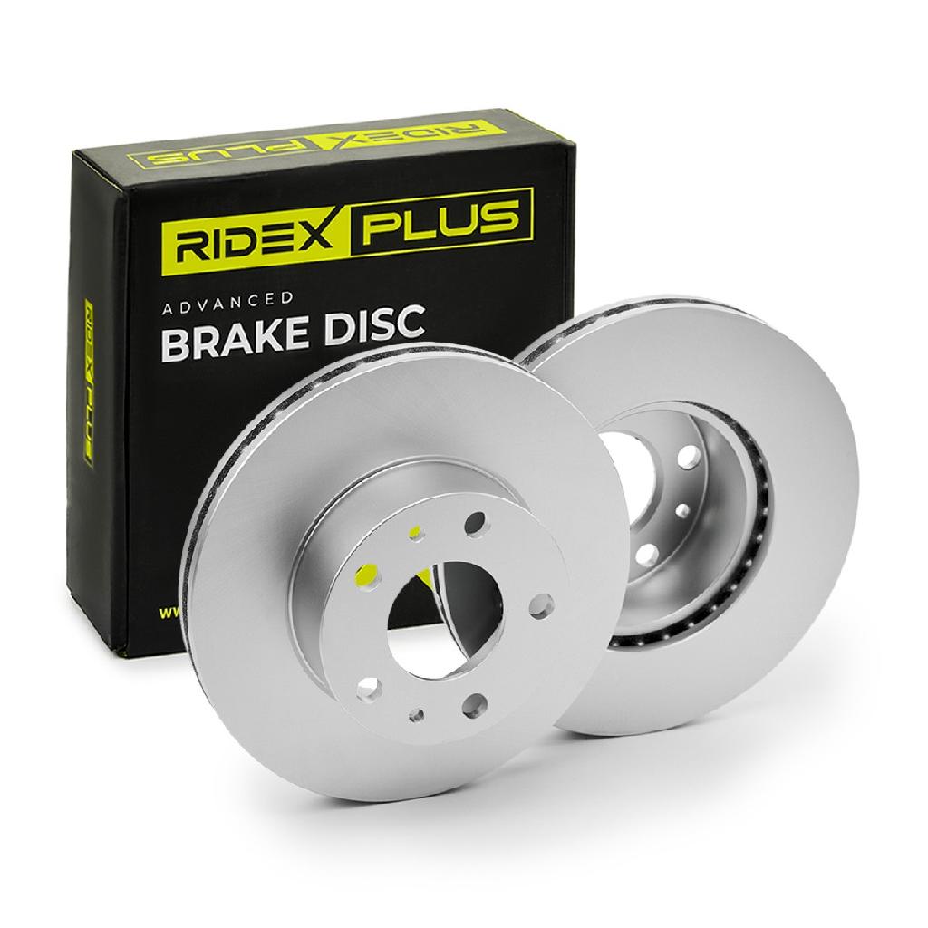 RIDEX PLUS 82B0120P 2x Bremsscheiben Vorne Ø279,7mm Belüftet für FIAT