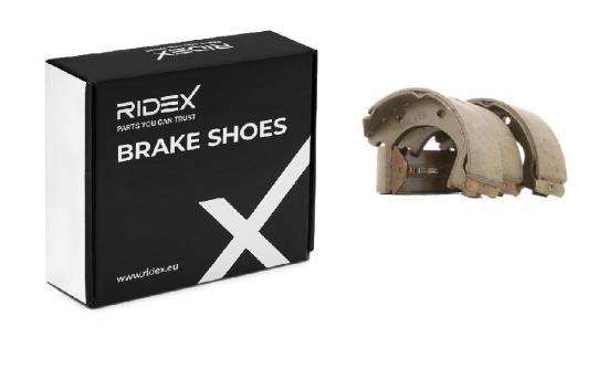 RIDEX Bremsbacken Satz für Trommelbremse Hinten mit Zubehör ohne Hebel für VW Bild RIDEX Bremsbacken Satz für Trommelbremse Hinten mit Zubehör ohne Hebel für VW